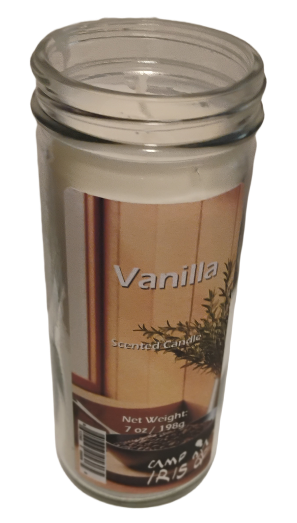 Tall Jar Candles - Vanilla - 3 Pack